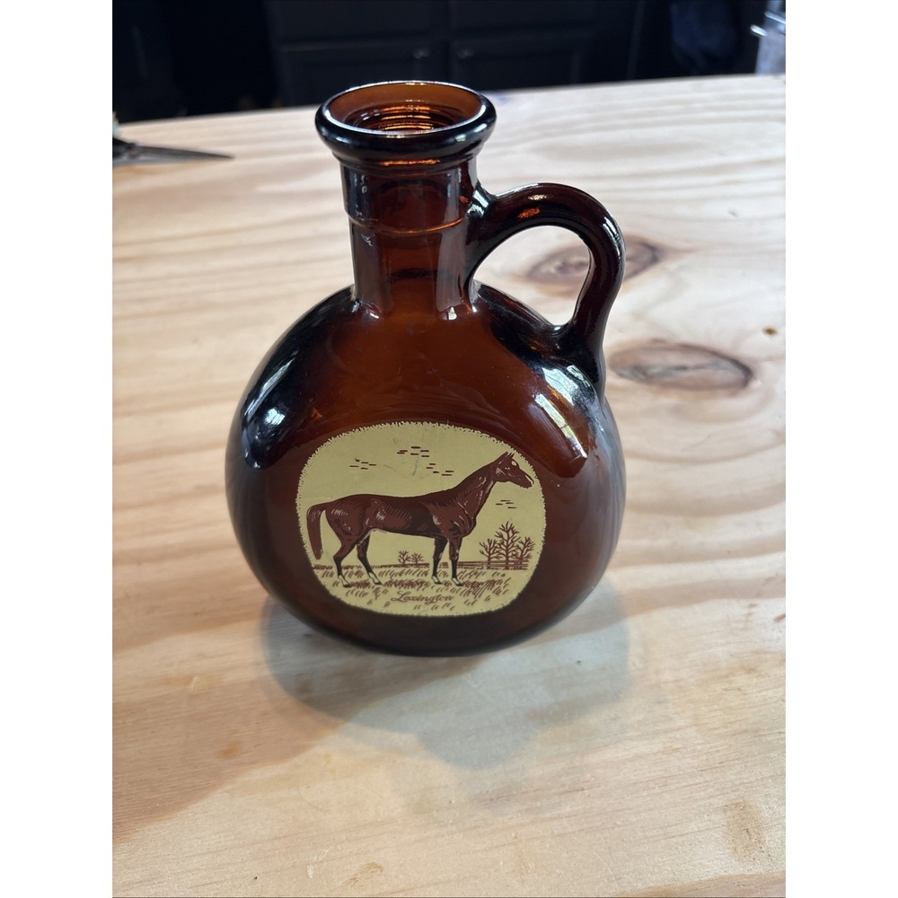 Vintage 1960s OLD FITZGERALD‎ 1849 Lexington Prime Whiskey Brown Decanter No Top